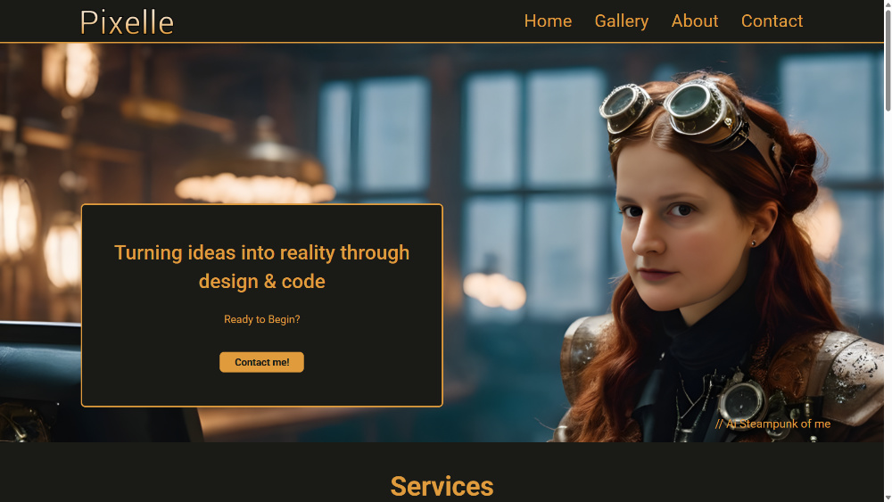 Steampunk – en portfolio där design möter kod